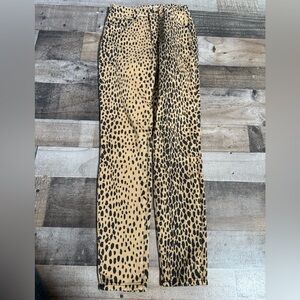 Good American Good Waist‎ Leopard Print Jeans- 4/27